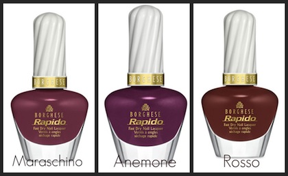 New Borghese Nail Care: Rapido Fast Dry Nail Lacquer collection