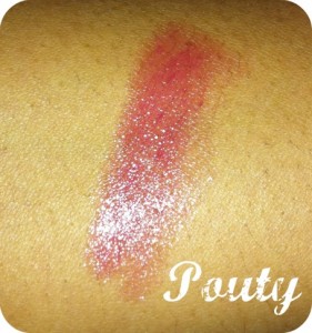 Tarte Lipsurgence natural lip luster swatch in Pouty