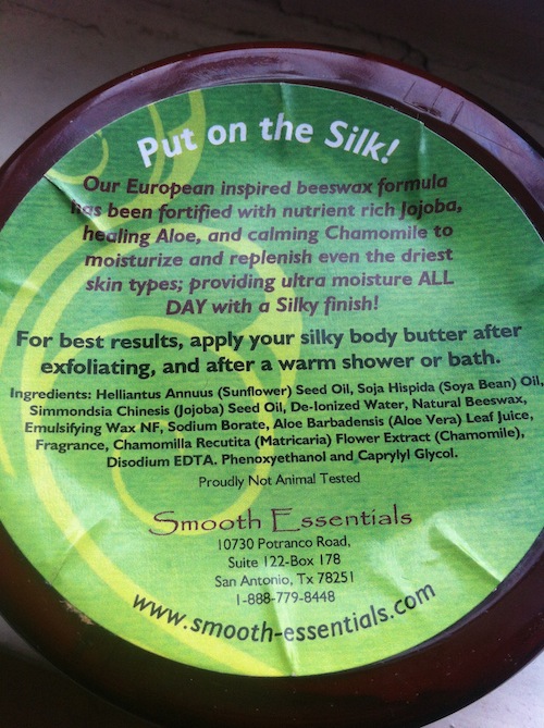 Smooth Essentials Delectable Sugar Silky Body Butter ingredients
