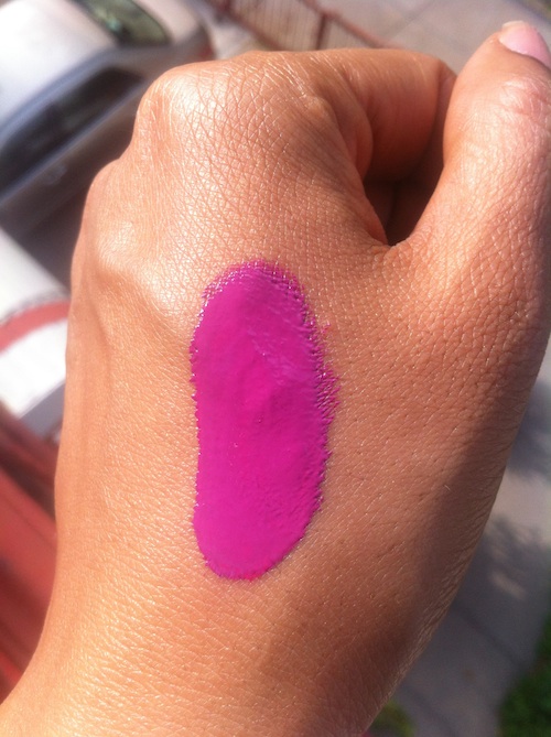 Obsessive Compulsive Cosmetics Lip Tar swatch in Pretty Boy mixed with Butch