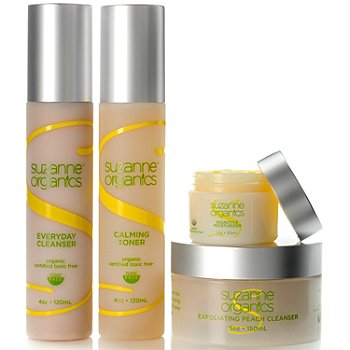  Suzanne Somers Organics 4-Piece Skincare Collection 