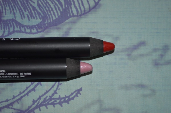 NARS Velvet Matte Lip Pencil in Paimpol and Mysterious Red