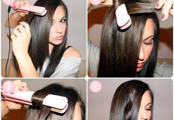 Style or curl your hair with a straightener